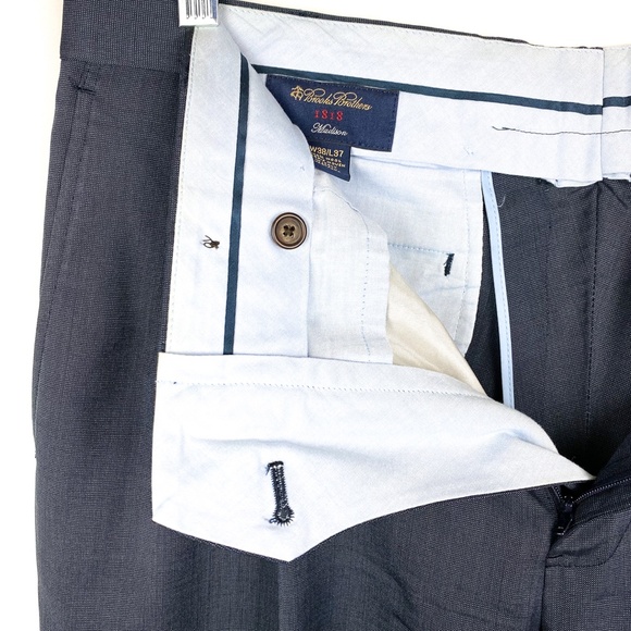 Brooks Brothers Mens 1818 Madison Pants - Picture 3 of 7